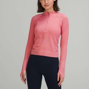 Lululemon Restless cropped half zip